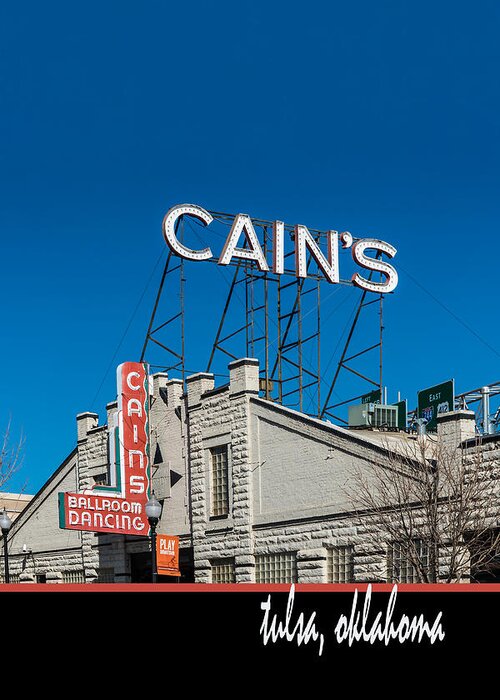 Cains Greeting Card featuring the photograph Cains Ballroom Tulsa OK by Bert Peake