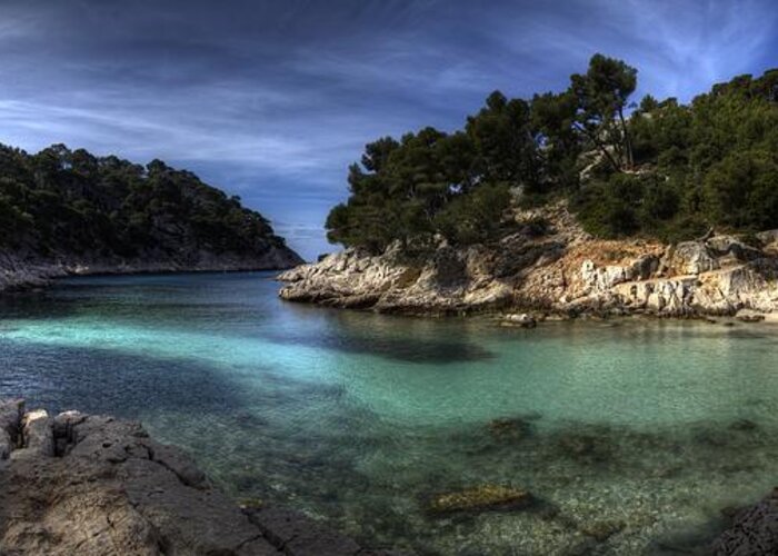 Cassis Greeting Card featuring the photograph Calanque by Karim SAARI