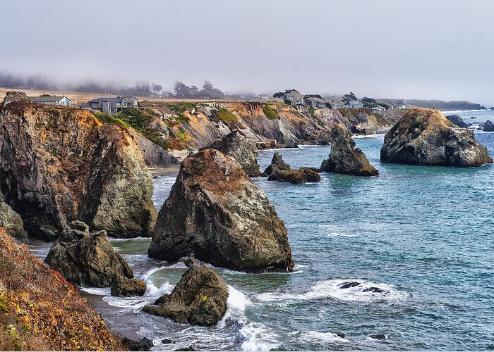 Landscape Greeting Card featuring the photograph California Coast by Carl Cox