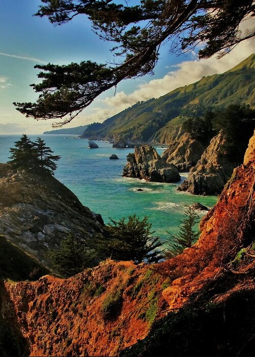 California Coast Greeting Card featuring the photograph California Coastline by Benjamin Yeager