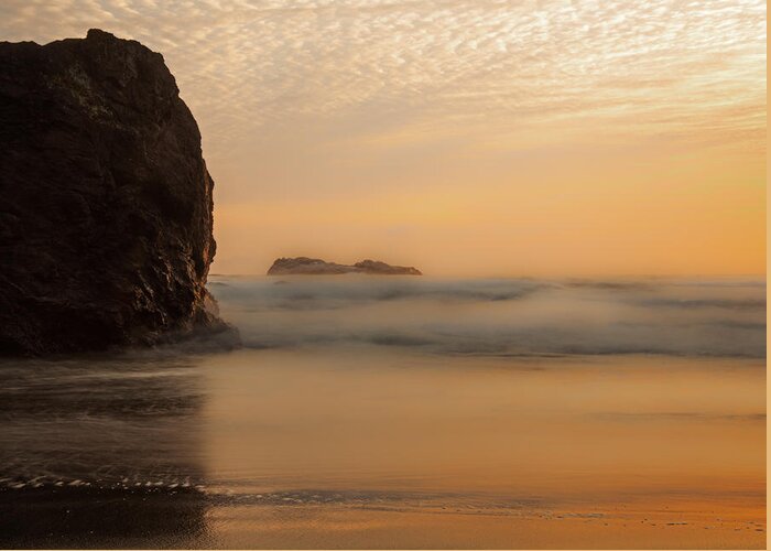Sunset Greeting Card featuring the photograph California Gold by Mark Alder