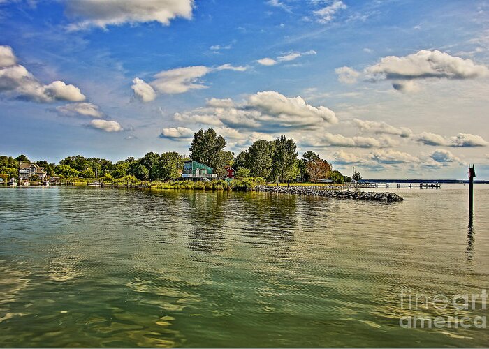 Tilghman Island Greeting Card featuring the photograph Calm Waters on the Choptank by SCB Captures
