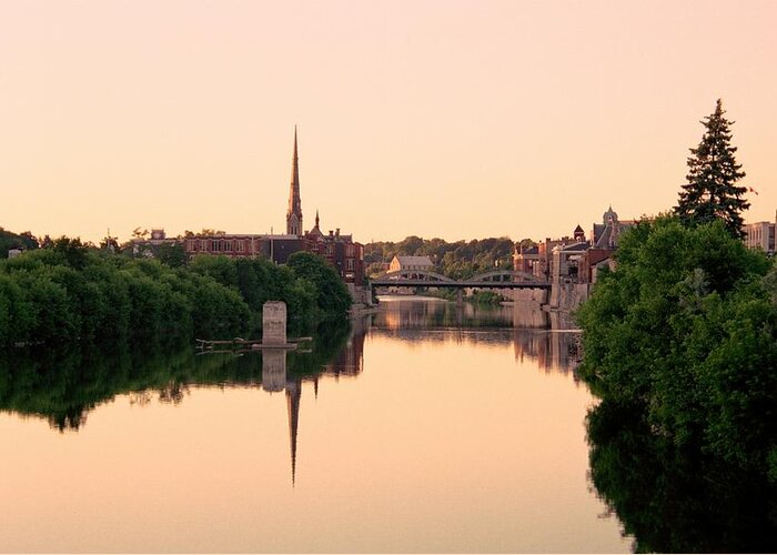 Cambridge Ontario Greeting Card featuring the photograph Cambridge Golden Glow by Michael Swanson
