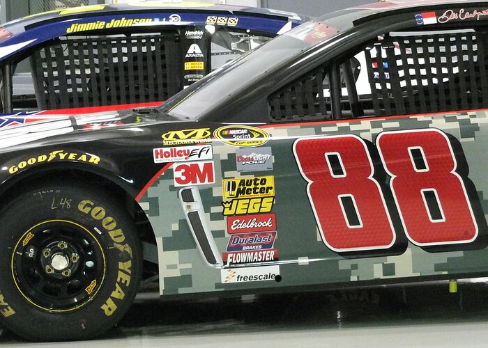 Nascar Greeting Card featuring the photograph Camo by Mike Hartman