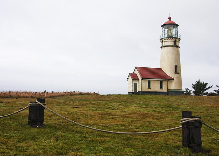Oregon Greeting Card featuring the photograph Cape Blanco Lighthouse by Mark Kiver