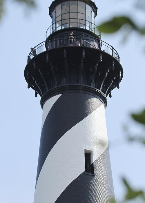 Lighthouse Greeting Card featuring the photograph Cape Hatteras Lighthouse 2014 3 by Cathy Lindsey
