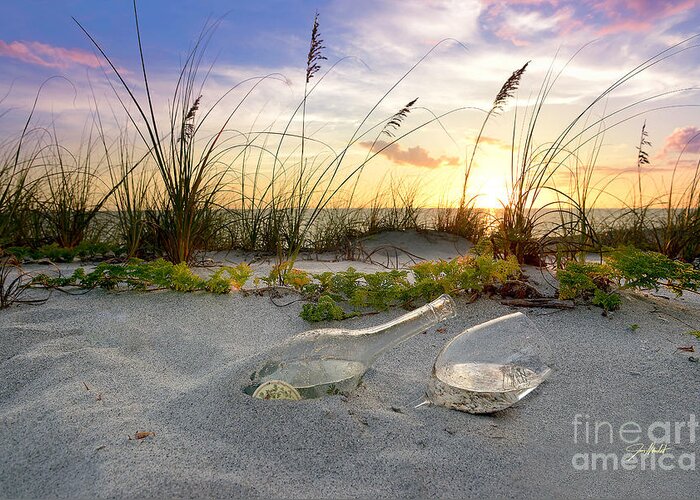 Beach Greeting Card featuring the mixed media Captiva Sunset #1 by Jon Neidert