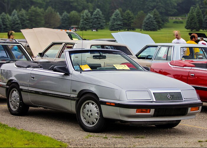 Chrysler Lebaron Convertible Greeting Card featuring the photograph Car Show 056 by Josh Bryant