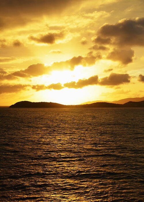 Caribbean Greeting Card featuring the photograph Caribbean Sunset by Richard Booth
