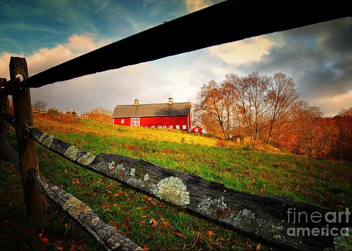 Kent Greeting Card featuring the photograph Carter Farm Connecticut by Sabine Jacobs