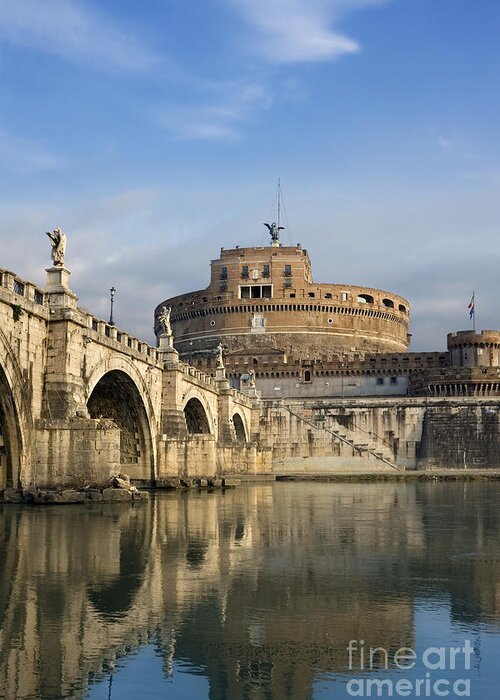 Castel Sant'angelo Greeting Card featuring the photograph Castel Sant'Angelo by Rod McLean