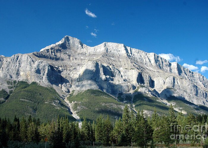 Mountain Greeting Card featuring the photograph 917A Castle Cliffs Canada by NightVisions