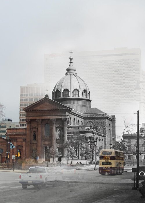Philadelphia Greeting Card featuring the photograph Cathedral Basilica of Saints Peter and Paul by Eric Nagy