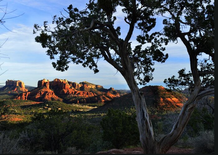 Sedona Greeting Card featuring the photograph Cathedral Rock by Walt Sterneman