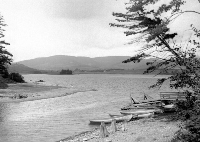 Lakes And Rivers Greeting Card featuring the photograph Catskill Lake by William Haggart