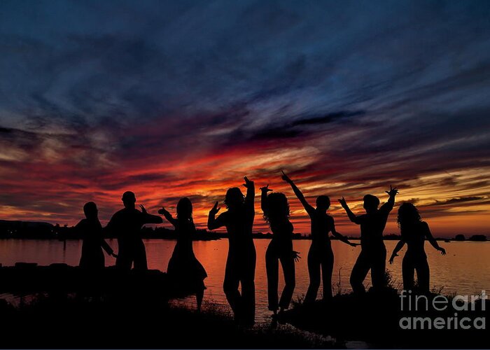 Sunrise Greeting Card featuring the photograph Celebration by Andrea Kollo