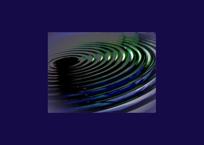 Abstract Greeting Card featuring the photograph Centrifugal Abstract by Denise Clark