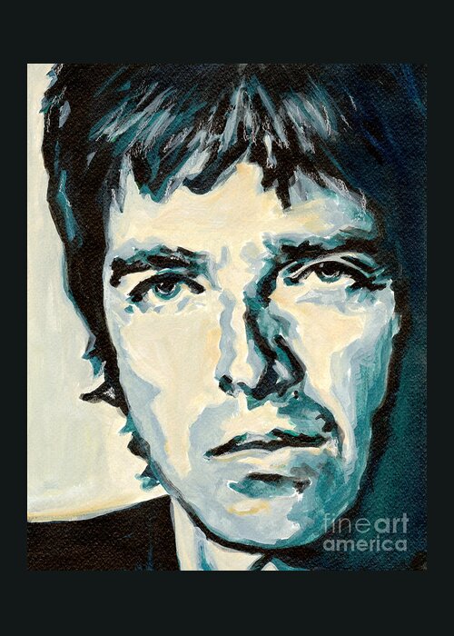 English Rock Musician Greeting Card featuring the painting Noel Gallagher by Tanya Filichkin