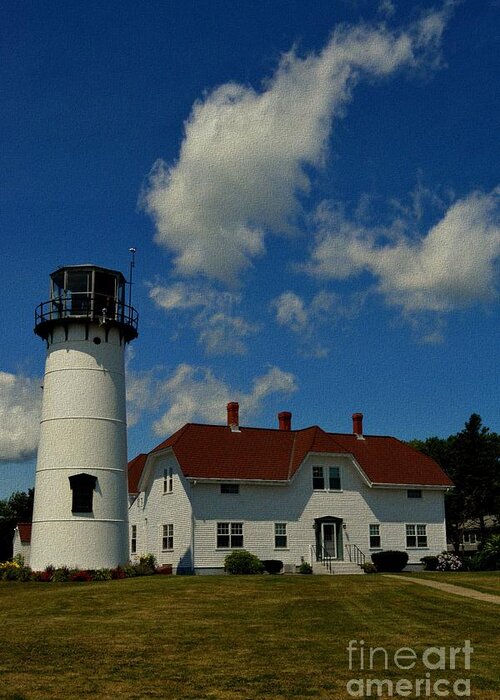 Lighthouse Greeting Card featuring the photograph Chatham Light by Tammie Miller