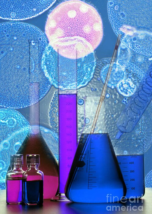 Chemistry Beaker Greeting Card featuring the photograph Chemistry by Mike Agliolo