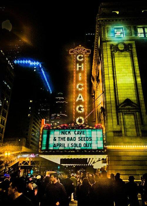 Chicago Theater Greeting Card featuring the photograph Chicago Theater Nick Cave by Lauri Novak