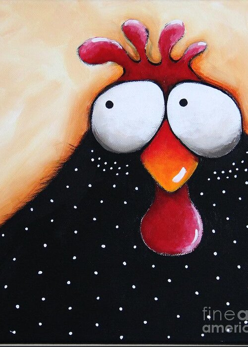 Chicken Greeting Card featuring the painting Chicken Soup by Lucia Stewart