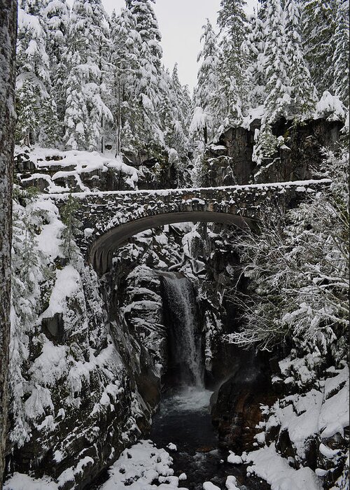 Christine Falls In The Winter Greeting Card featuring the photograph Christine Falls in the Winter by Tikvah's Hope