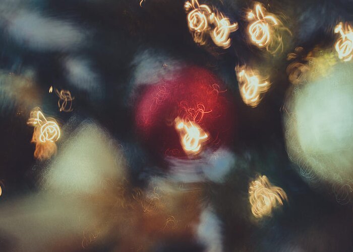 Abstract Greeting Card featuring the photograph Christmas Abstract IX by Marco Oliveira