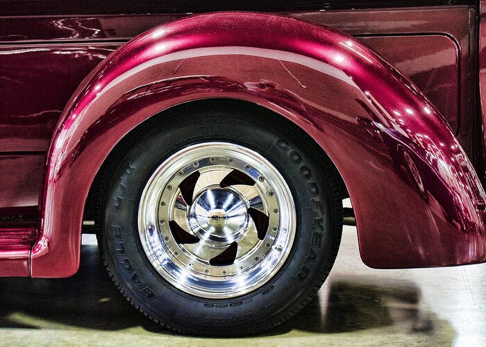 Wheel Greeting Card featuring the photograph Chrome Wheel by Ron Roberts