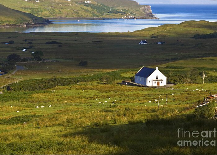 White Greeting Card featuring the photograph Church in the Glen by Diane Macdonald