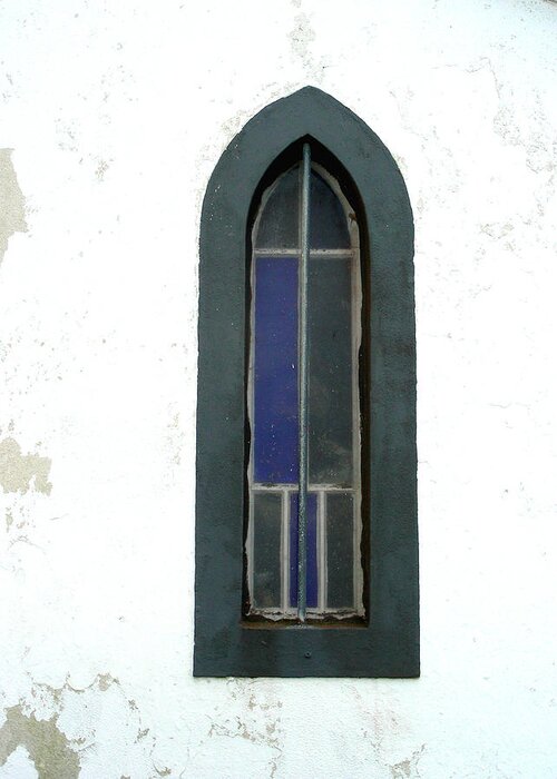 Church Greeting Card featuring the digital art Church Window by Jean Wolfrum