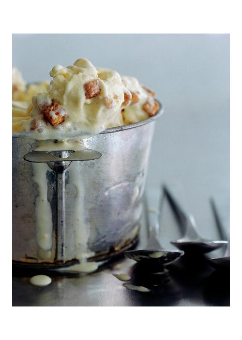 Dairy Greeting Card featuring the photograph Cinnamon Toast Ice Cream by Romulo Yanes