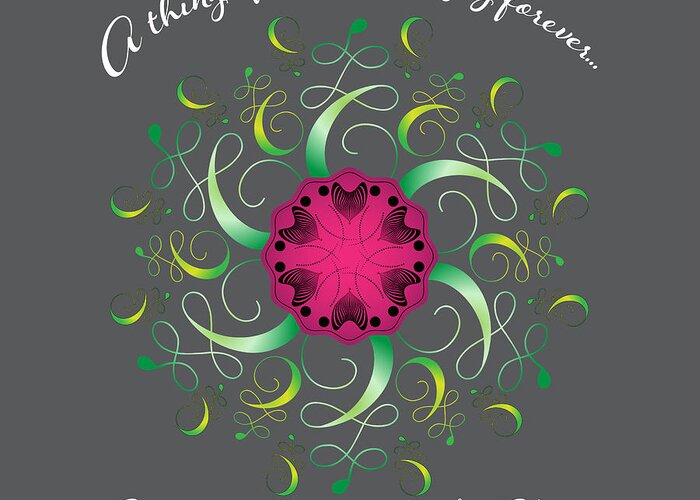 Mandala Greeting Card featuring the digital art Circularity No. 931 by Alan Bennington