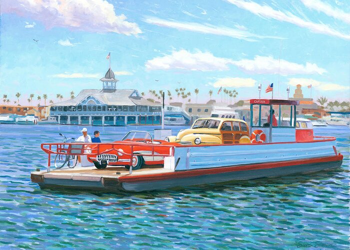 Balboa Greeting Card featuring the painting Classic California by Steve Simon