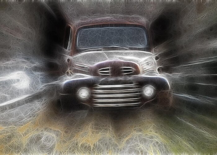 Classic Greeting Card featuring the photograph Classic Ford Truck by Steve McKinzie