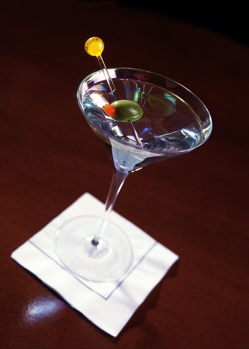 Classic Martini Greeting Card featuring the photograph Classic Martini by Jon Neidert