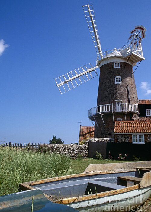 East Anglia Greeting Card featuring the photograph Cley Next the Sea Norfolk by Ros Drinkwater
