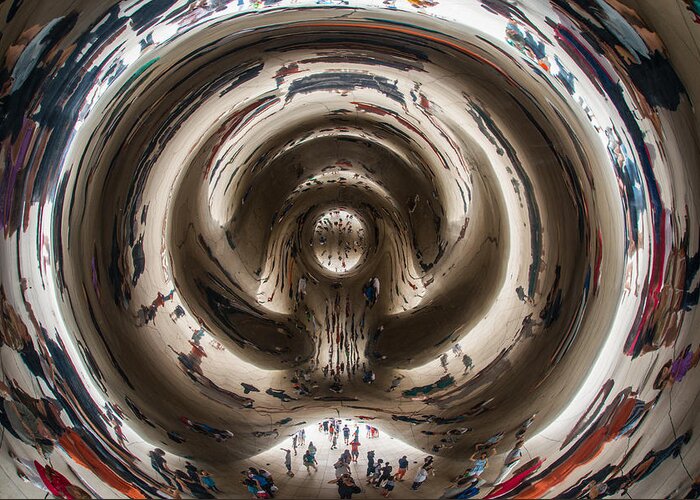 Cloud Gate Greeting Card featuring the photograph Cloud Gate by James Howe