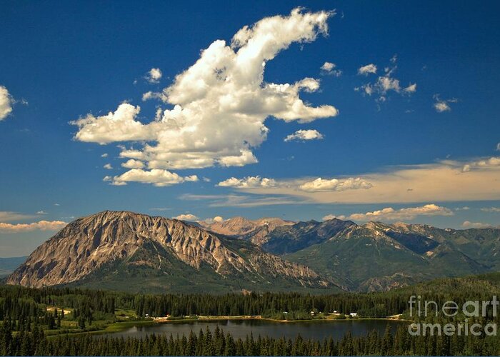 Gunnison National Forest Greeting Card featuring the photograph Clouds Above Lost Lake by Adam Jewell