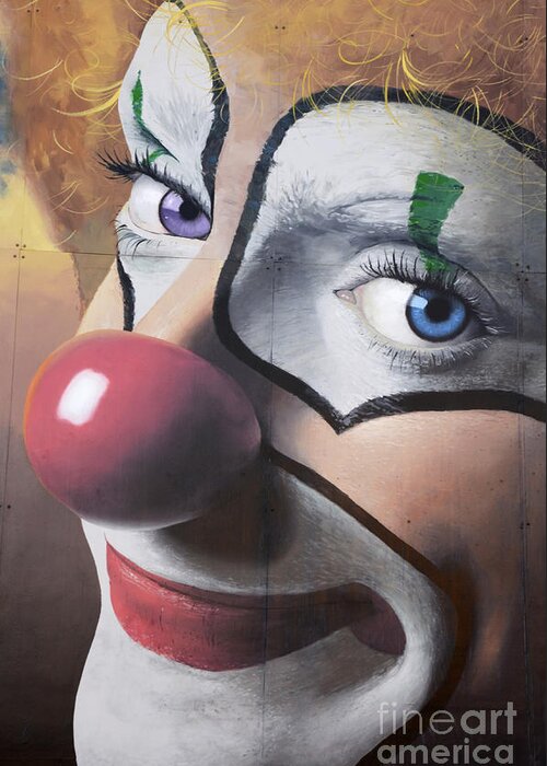 California Greeting Card featuring the photograph Clown Mural by Bob Christopher