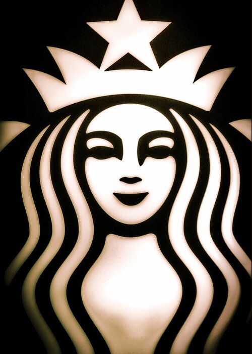 Starbucks Greeting Card featuring the photograph Coffee Queen by Spencer McDonald