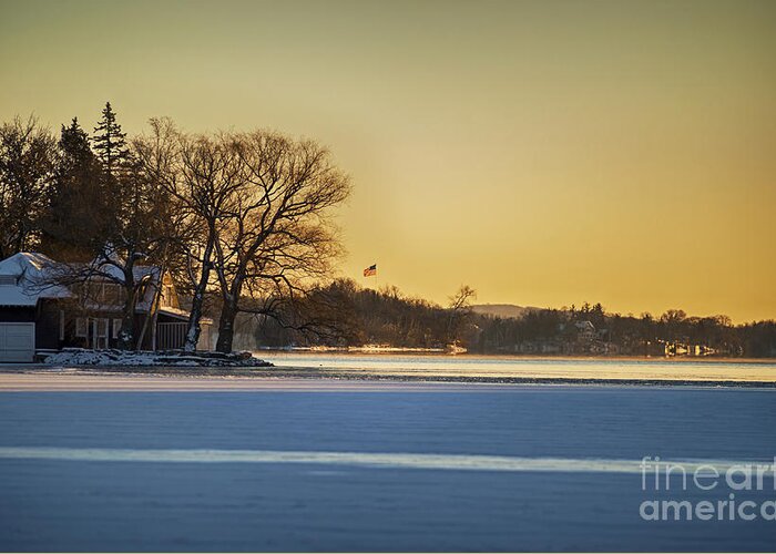 Winter Landscape Greeting Card featuring the photograph Cold Snap by Dan Hefle