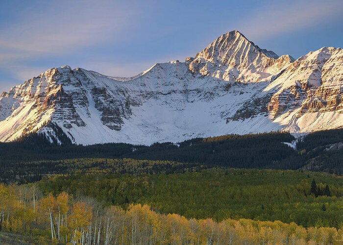 Mountains Greeting Card featuring the photograph Colorado 14er Wilson Peak by Aaron Spong