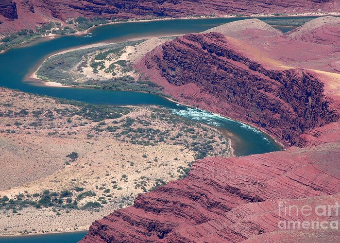 Grand Canyon National Park Greeting Card featuring the photograph Colorado River Natural Abstract by Debra Thompson