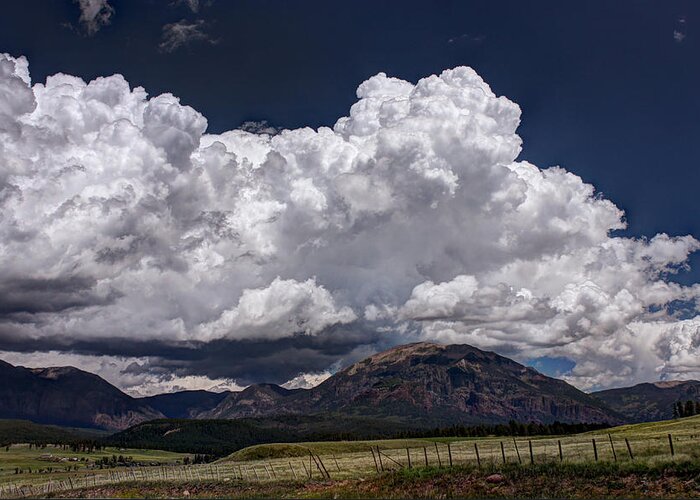 Storm Greeting Card featuring the photograph Colorado Storm by Mark Langford