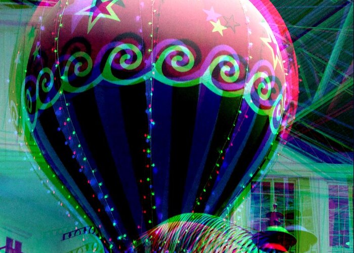  #bjn7colorful Greeting Card featuring the photograph Colorful Balloon by Kathleen Struckle