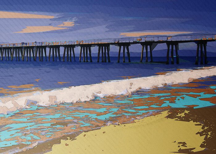 Coastal Greeting Card featuring the digital art Colorful Coastal Configuration by Phil Perkins
