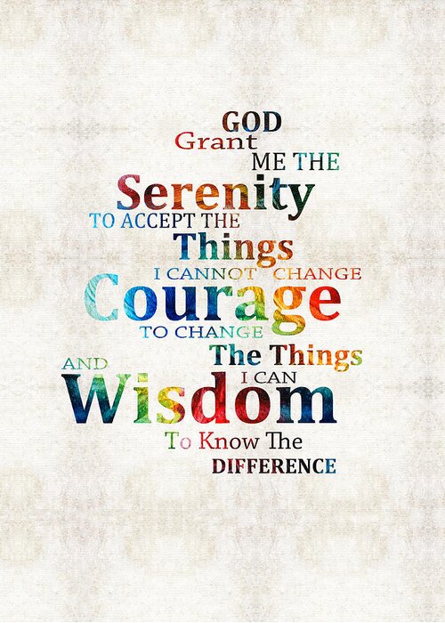 Serenity Prayer Fabric, Wallpaper and Home Decor | Spoonflower