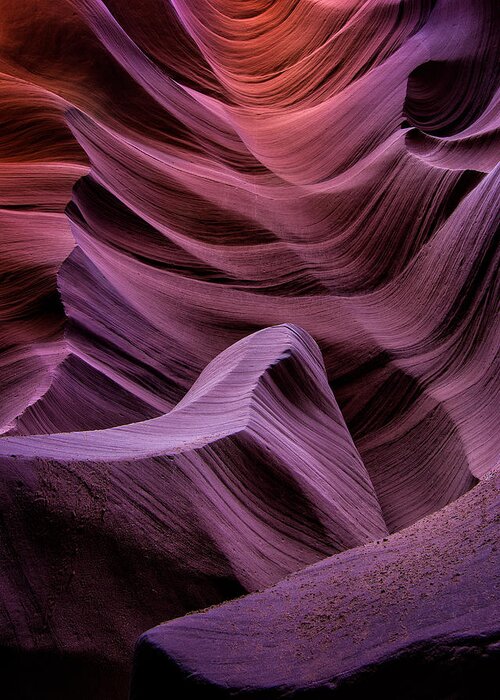 Antelope Canyon Greeting Card featuring the photograph Colors of Antelope Canyon by Michael Ash