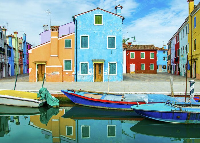 Tranquility Greeting Card featuring the photograph Colourful Burano by Federica Gentile